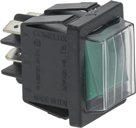 LF3319090 Выключатель двухполюсной (зеленый) 16А 250В