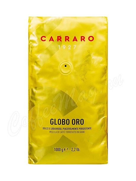 Кофе в зернах Carraro Globo Oro [Карраро Глобо Оро] 70/30/СР, 1кг/6шт