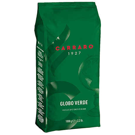 Кофе в зернах Carraro Globo Verde [Карраро Глобо Верде] 50/50/СР, 1кг/6шт